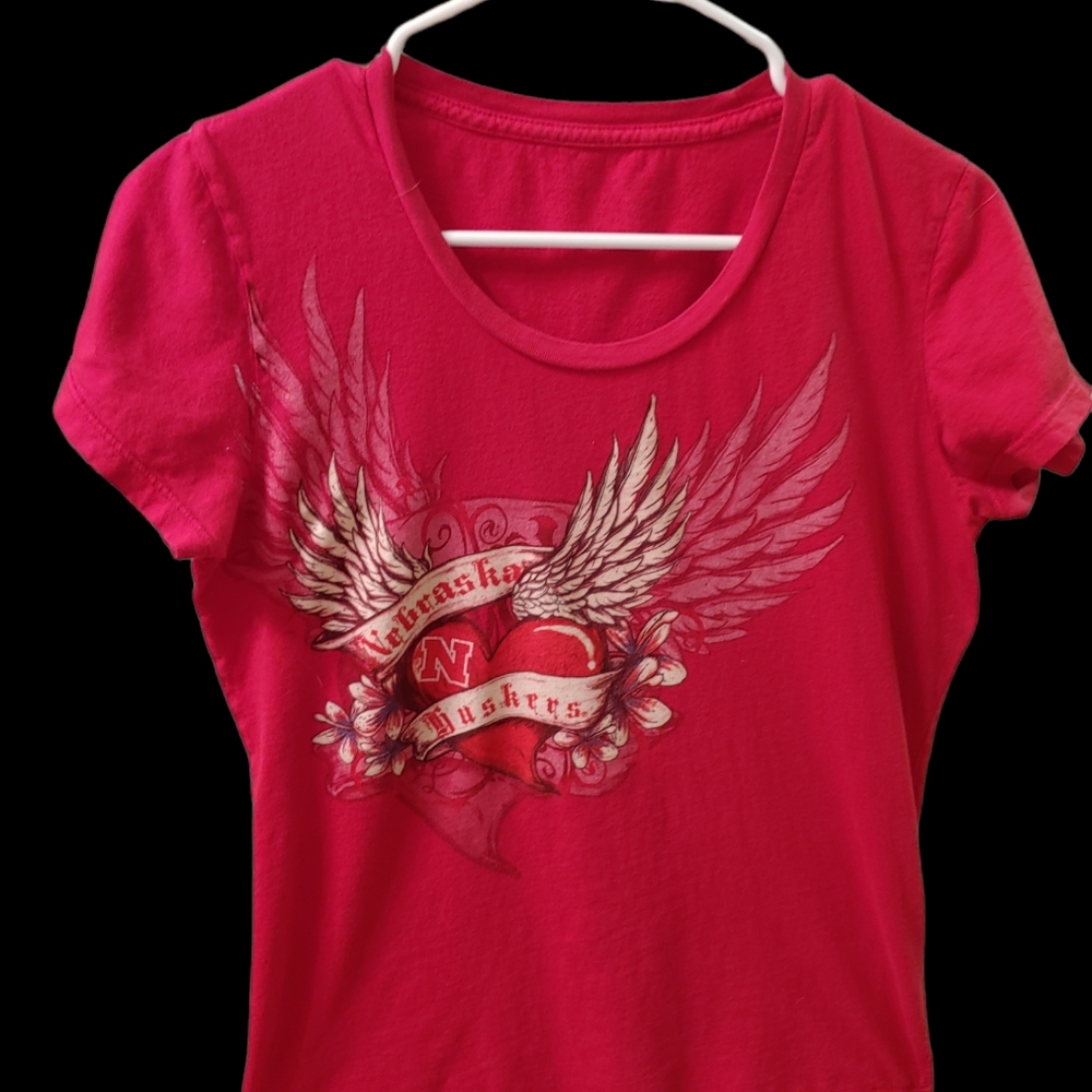 Women's Nebraska Short Sleeve Tee, Med